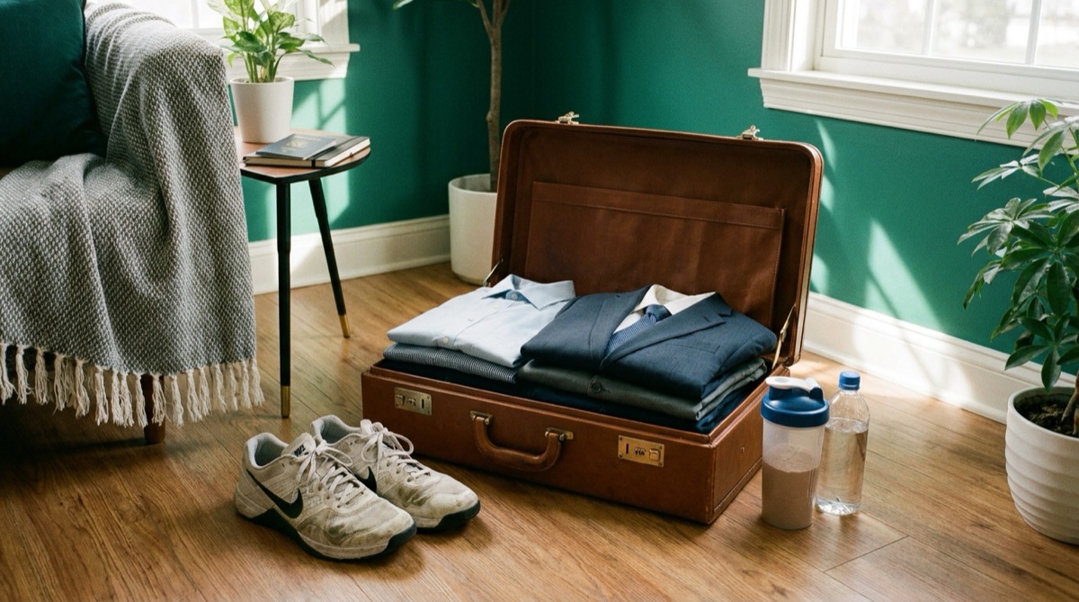 出張・旅行中の筋トレはどうする?|基本は休んでOK・続けたい人向けの選択肢
